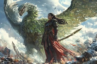draw a fantasy illustration for you