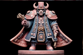 creat 3d print and paint anime figure warhammer