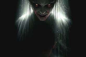 make a dark horror character art