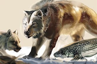 create realistic animal illustration
