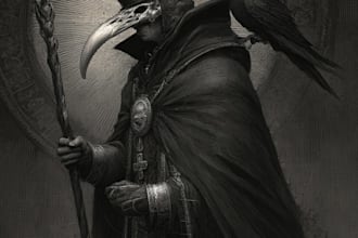 design scary horror creature monster or dark fantasy character art