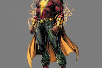 do  you a dc or marvel style comic book superhero