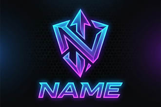 design a modern gaming logo for your brand or stream