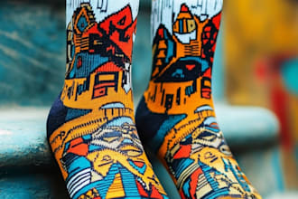 design custom and unique socks design