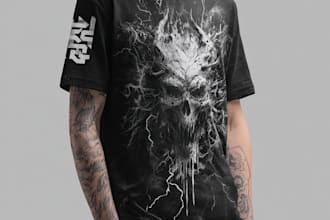 make metal, punk, hardcore, horror tshirt designs