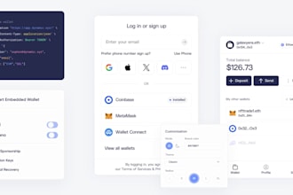 develop a professional crypto wallet app and web3 dashboard