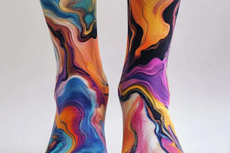 design custom and unique socks design