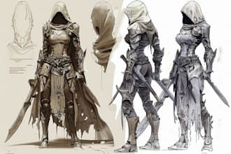 draw a fantasy sketchy illustration