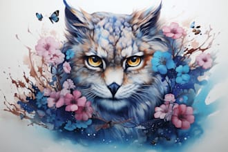 illustrate anything in watercolor style