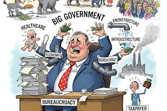 draw a political themed cartoon for you