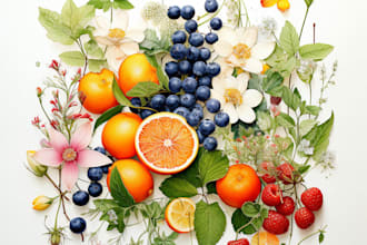 paint watercolor flowers and botanical illustrations