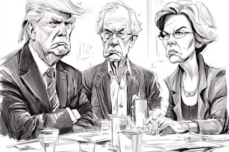 draw funny political cartoons