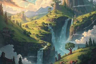 draw a fantasy illustration for you