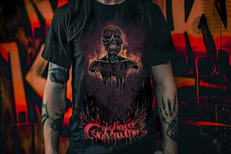 make metal, punk, hardcore, horror tshirt designs