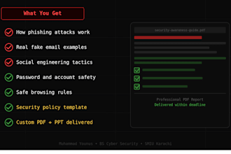 create a cybersecurity awareness training program for your team