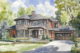 turn your home into watercolor painting