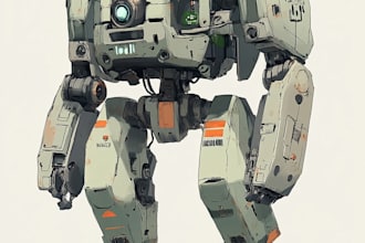 high quality robot, mecha concepts