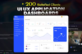 design a professional UI UX dashboard for your web or saas app