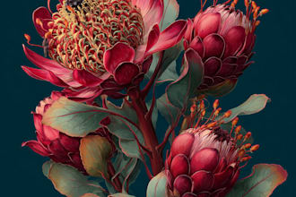 draw realistic watercolor botanical and floral illustrations