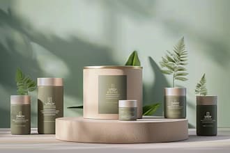 do product packaging design with  mockups