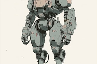 high quality robot, mecha concepts