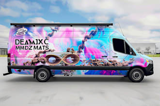 design a truck wrap, van wrap, or car wrap