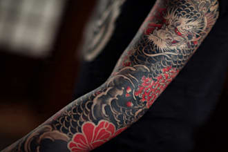 draw amazing japanese oriental tattoo