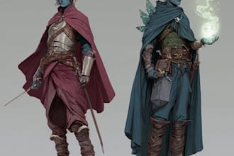 dnd character art and dnd character art