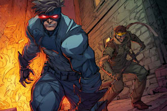 create detailed comic book illustration or comic page art