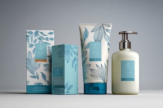 design product pouch packaging with realistic