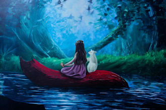draw professional children book illustration and kids story characters
