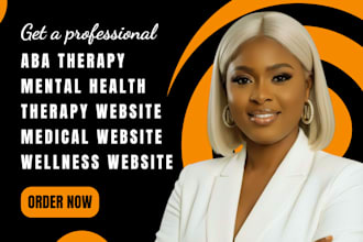 therapy website, mental health, wellness website, medical website, aba therapy