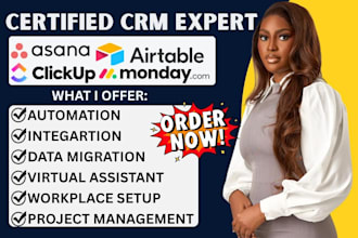 setup clickup monday asana airtable workflow automation for teams and businesses
