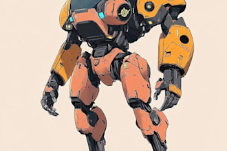 draw high quality robot, concepts