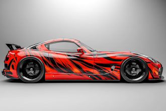design custom racing livery or car wrap for your sports car