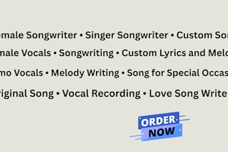 be your female singer and songwriter