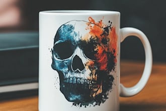 design awesome custom mug design
