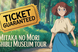 help you reserve ghibli museum tickets and tokyo japan attractions