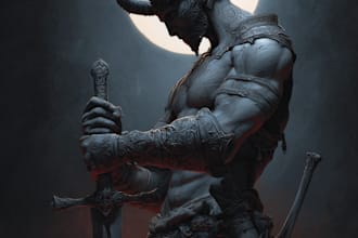 design disturbing horror characters and creepy monster illustrations