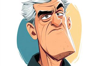 create a cartoon,mascot,caricature logo