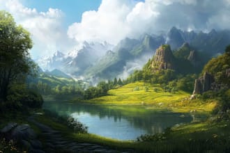 creative photorealistic science fiction illustration