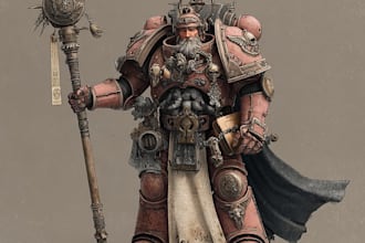 create custom warhammer 40k character art