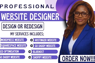 design godaddy hostinger squarespace wellness website health book sites coaches