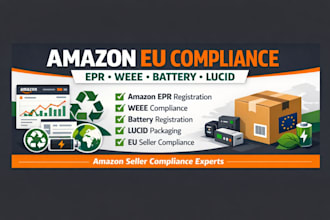 handle amazon epr registration, weee, battery compliance and lucid packaging