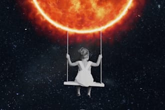 create surreal collage animation for music videos with motion graphics