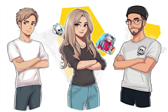 draw a custom character for professional