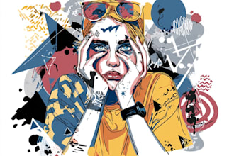 design urban graffiti art for posters and prints