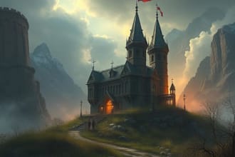 paint semi realistic fantasy art