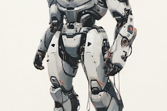 high quality robot, mecha concept