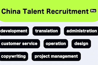 provide recruitment services in china